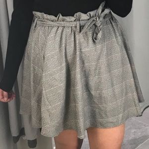 Grey mini skirt